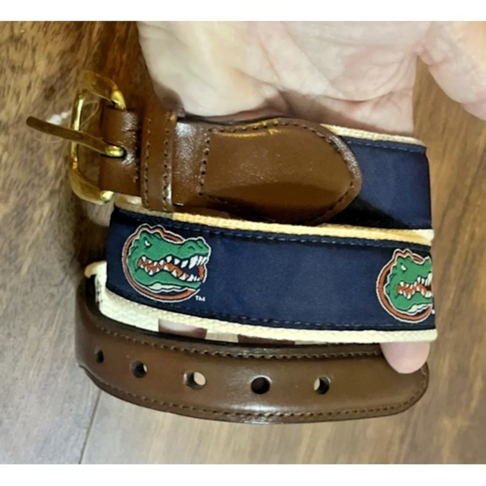 UF Gators Ribbon Belt Campus Classics Boy's Size 28 NCAA Florida Gator